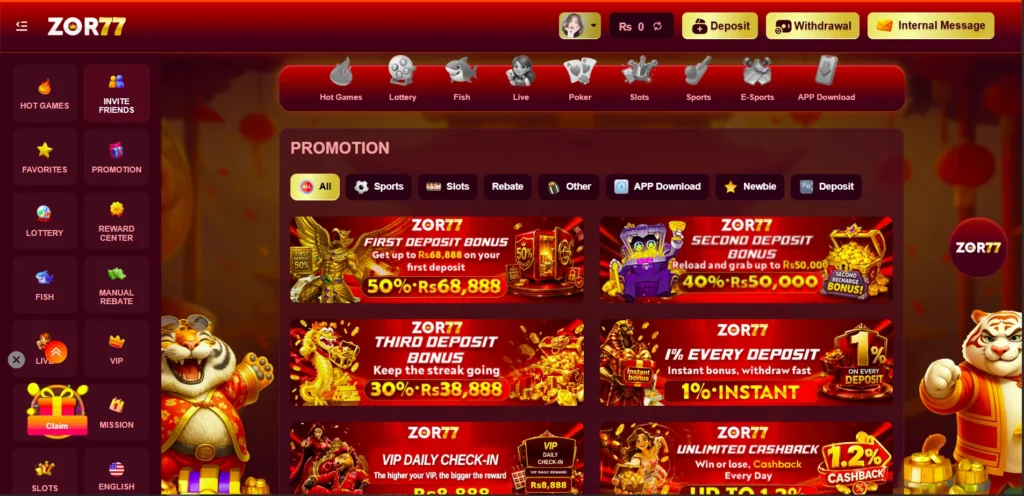 ZOR77 Game promotional banner for Android users in Pakistan